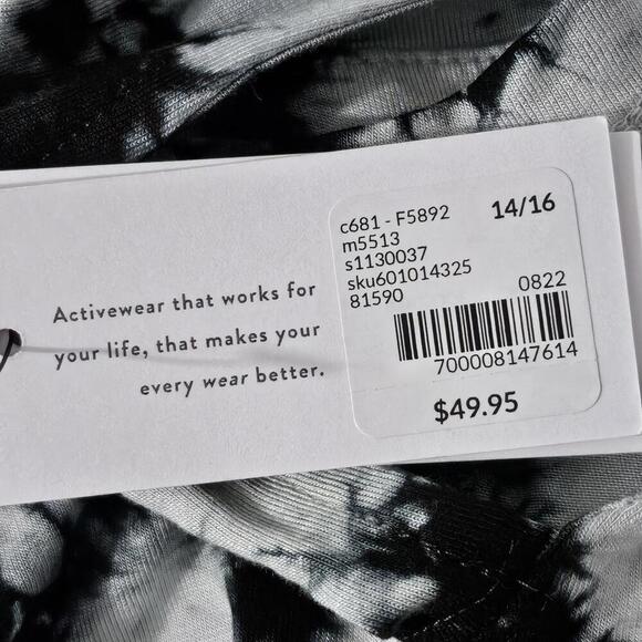 2/$30 Lane Bryant LIVI Cutout Tie-Dye Tee Size 14/16 | Short Sleeve Casual Top - Picture 5 of 6